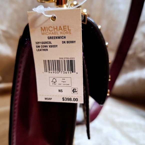 Michael Kors Greenwich Patent Leather LUX Chain Crossbody - Picture 4 of 5